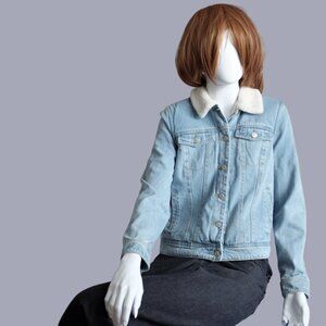 COPY - Denim Pimkie Sherpa Lined Jacket Size S
